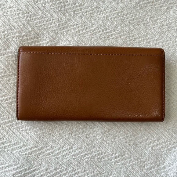 MICHAEL Michael Kors Camel Leather Fulton Flap Continental Wallet - Picture 3 of 8